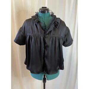 SS18 Undercover Reversible Sheer Overlay Black Top JP Size 2